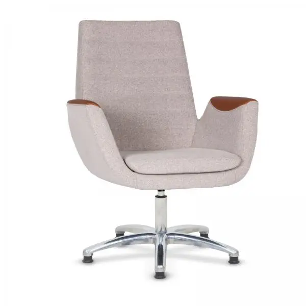 FAUTEUIL VISITEUR BALI 03 Couleur Marron Foncé LOFT 15